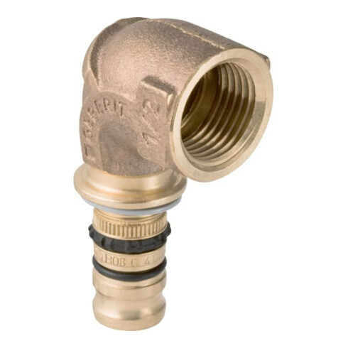 Geberit Übergangsbogen Mepla d= 20mmxRp 1/2, 90Grad, mit IG, Rotguss