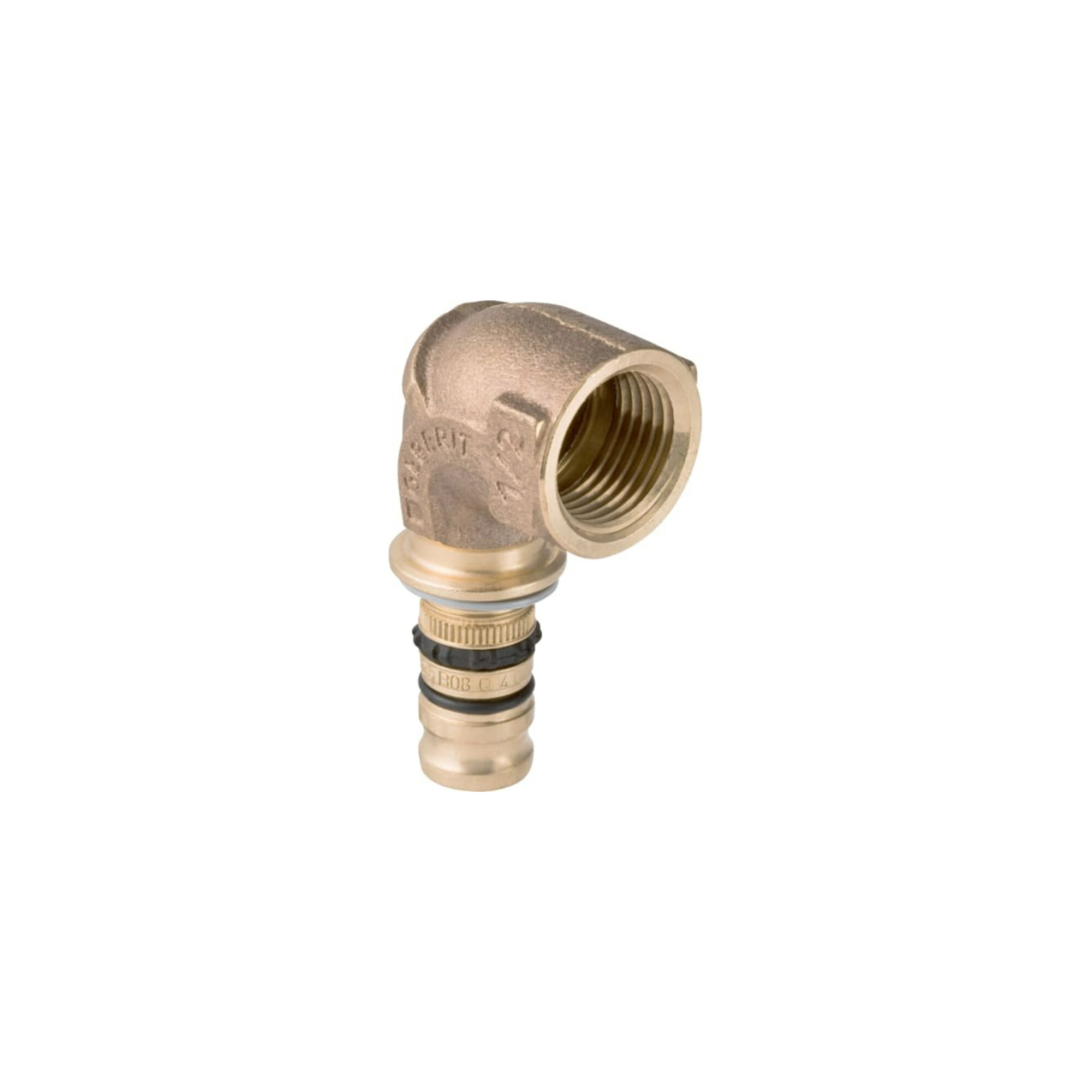 Geberit Übergangsbogen Mepla d 50mmxRp 1 1/2, 90Grad, mit IG, Rotguss