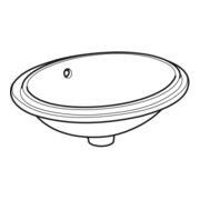 Geberit Unterbau-Waschtisch VariForm 49,5x42cm, o HL, m ÜL, ov., we. K-Tect-2