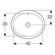 Geberit Unterbau-Waschtisch VariForm 49,5x42cm, o HL, m ÜL, ov., we. K-Tect-4