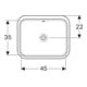 Geberit Unterbau-Waschtisch VariForm 53x44cm, o HL, m Ü, re, US glas. / we.-5