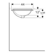 Geberit Unterbau-Waschtisch VariForm 53x44cm, o HL, m ÜL, recht., we. K-Tect-2