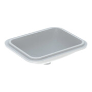 Geberit Unterbau-Waschtisch VariForm 53x44cm, o HL, o Ü, re, Unters. glas./we