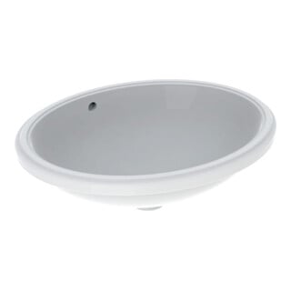 Geberit Unterbau-Waschtisch VariForm 56x46cm, o Hahnl., m ÜL, ov., we. K-Tect