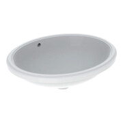 Geberit Unterbau-Waschtisch VariForm 56x46cm, o HL, m Ü, ov., US glas./we
