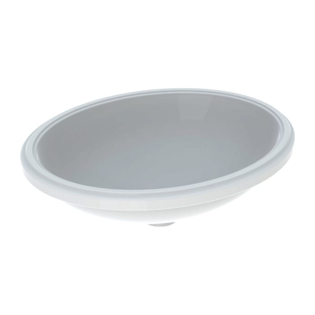 Geberit Unterbau-Waschtisch VariForm 56x46cm, o HL, o Ü, ov., US glas./we