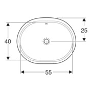 Geberit Unterbau-Waschtisch VariForm 62,5x49cm, o HL, m Ü, ellip., we. K-Tect-4