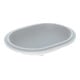 Geberit Unterbau-Waschtisch VariForm 62,5x49cm, o HL, o Ü, ellip., US gl / w-1
