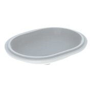 Geberit Unterbau-Waschtisch VariForm 62,5x49cm, o HL, o Ü, ellip., we. K-Tect