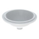 Geberit Unterbau-Waschtisch VariForm d 39cm, o. Hahnl., o. ÜL, rd, we. K-Tect-1