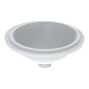 Geberit Unterbau-Waschtisch VariForm d 39cm, o. Hahnl., o. ÜL, rd, we. K-Tect