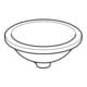Geberit Unterbau-Waschtisch VariForm d 39cm, o HL, o Ü, rd, US glas. / we.-2
