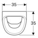 Geberit Urinal Aller weiß KeraTect, Zulauf/Abgang hinten-4