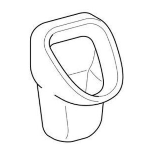 Geberit Urinal Aller weiß, Zulauf/Abgang hinten