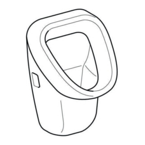 Geberit Urinal Aller weiß, Zulauf/Abgang hinten