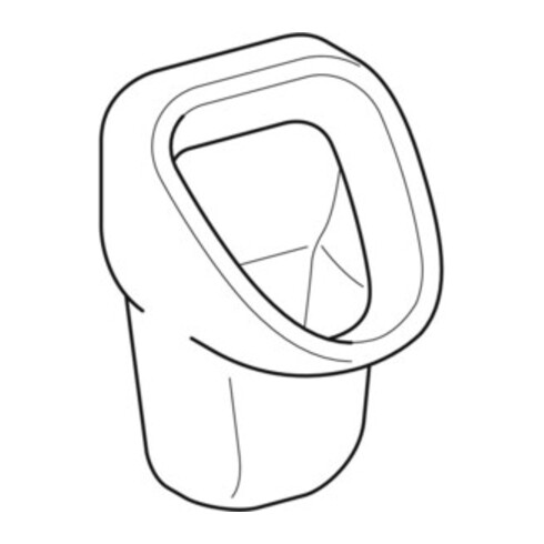 Geberit Urinal Aller weiß, Zulauf/Abgang hinten