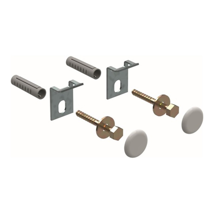 Geberit Urinal-Befestigungsset chrom, mit Abdeckkappen, 2 Stück