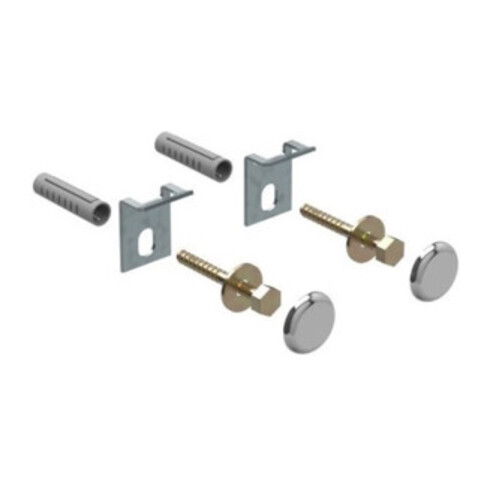 Geberit Urinal-Befestigungsset chrom, mit Abdeckkappen, 2 Stück