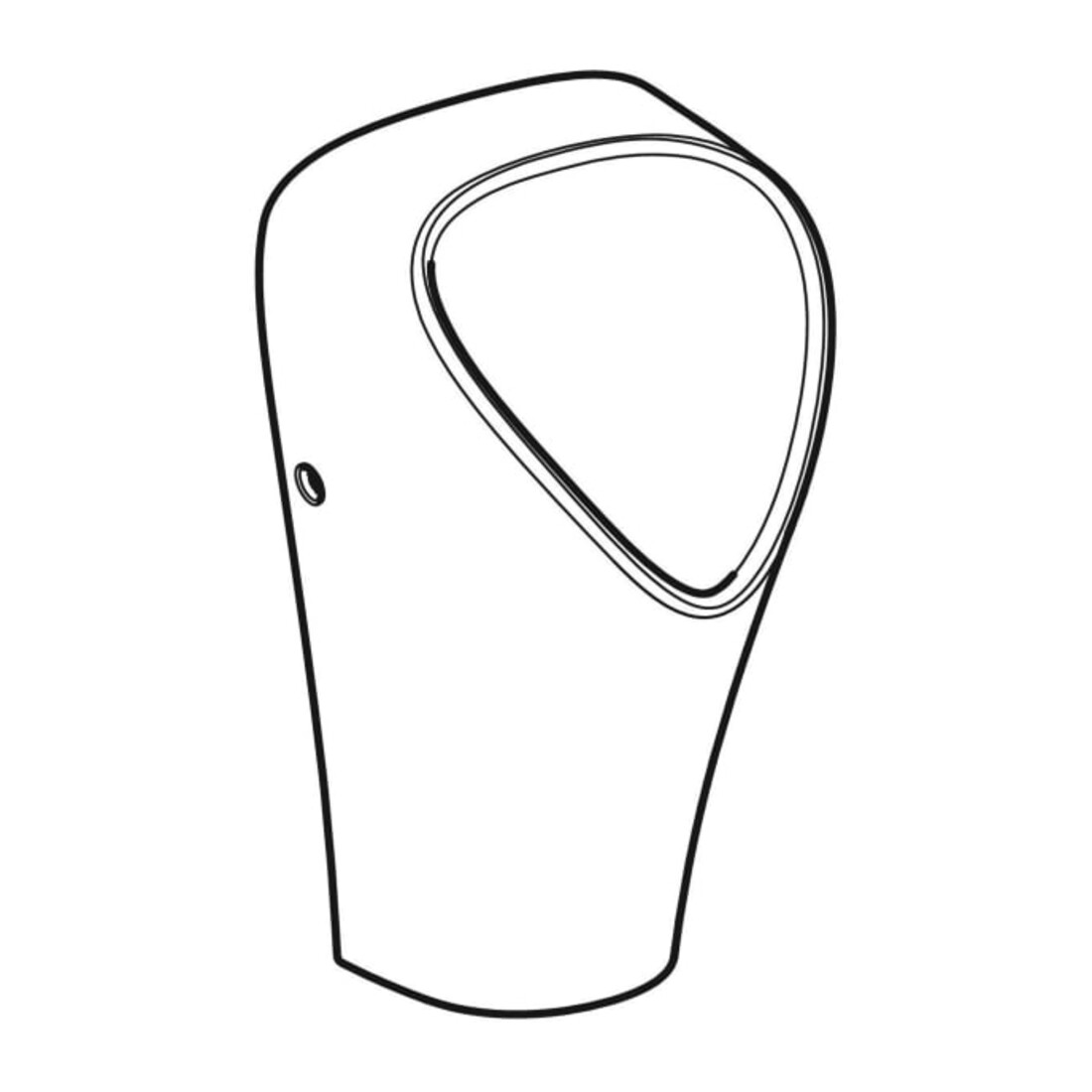 Geberit Urinal Narva Abgang hinten, wasserlos, weiß KeraTect