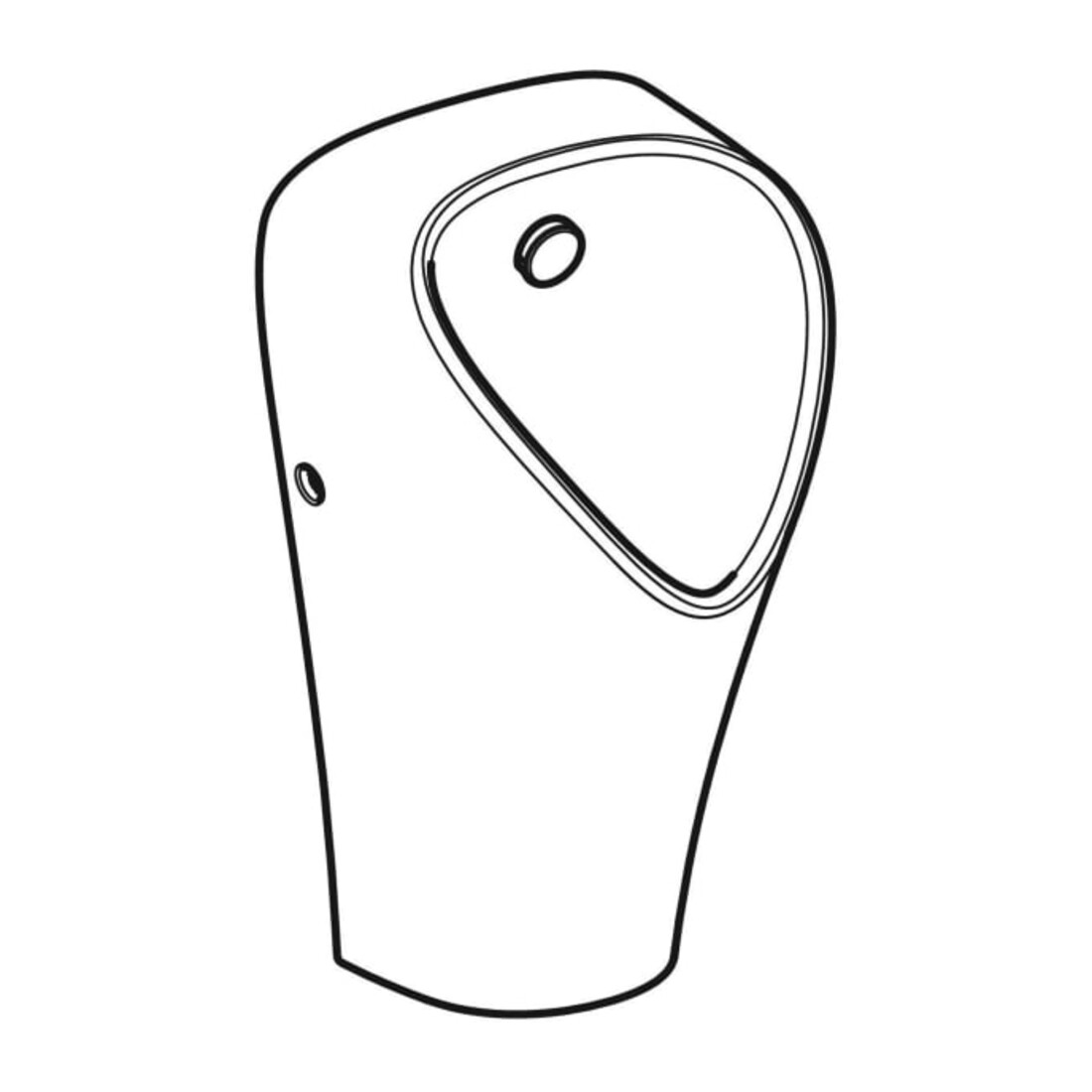 Geberit Urinal Narva Zulauf/Abgang hinten, weiß