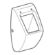 Geberit Urinal Pareo weiß, für Deckel, Zulauf/Abgang hinten