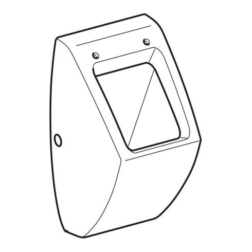 Geberit Urinal Pareo weiß, für Deckel, Zulauf/Abgang hinten