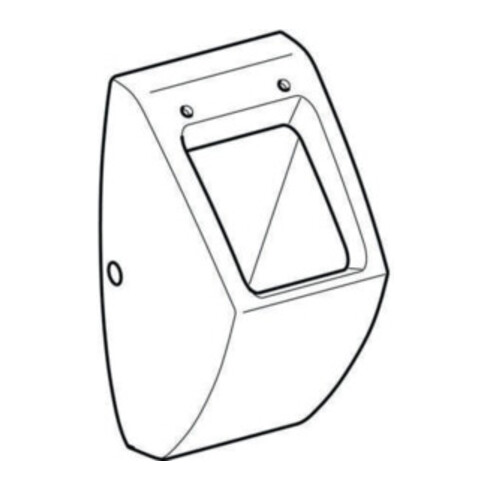 Geberit Urinal Pareo weiß, für Deckel, Zulauf/Abgang hinten