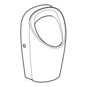 Geberit Urinal Renova L Abg. hi. oder unten, Zulauf hinten, weiß-2