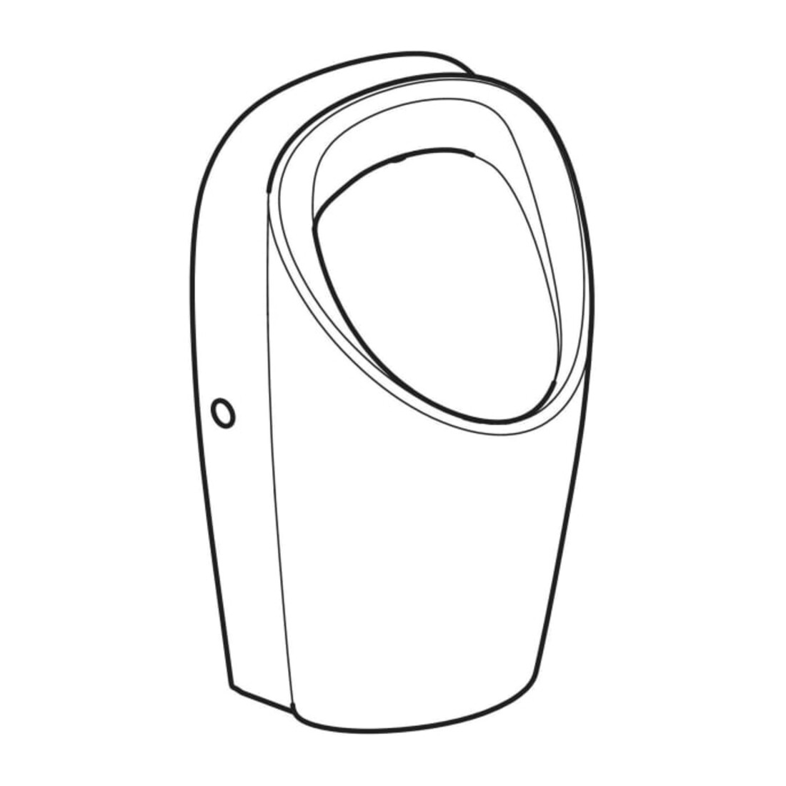 Geberit Urinal Renova L Abg. hi. oder unten, Zulauf hinten, weiß