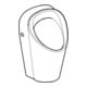 Geberit Urinal Renova M Abg. hi. oder unten, Zulauf hinten, weiß