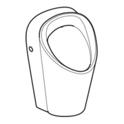 Geberit Urinal Renova M Abg. hi. oder unten, Zulauf hinten, weiß-2