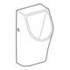 Geberit Urinal Renova Plan Abgang hinten, wasserlos, weiß