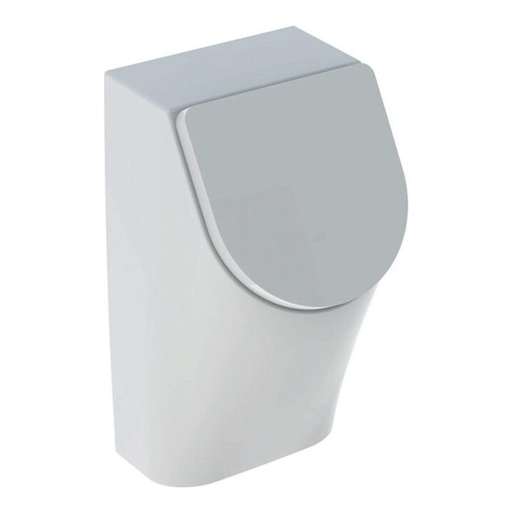 Geberit Urinal Renova Plan weiß, mit Deckel, Zulauf/Abgang hinten