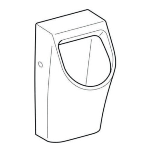 Geberit Urinal Renova Plan weiß, Zulauf/Abgang hinten