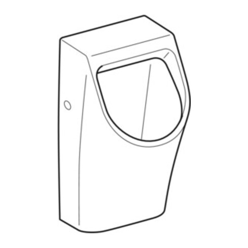 Geberit Urinal Renova Plan weiß, Zulauf/Abgang hinten