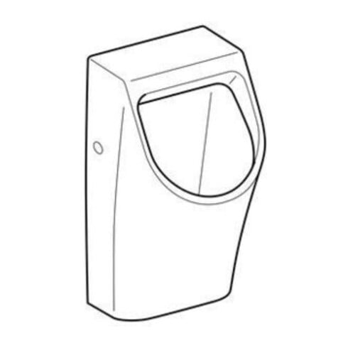 Geberit Urinal Renova Plan weiß, Zulauf/Abgang hinten