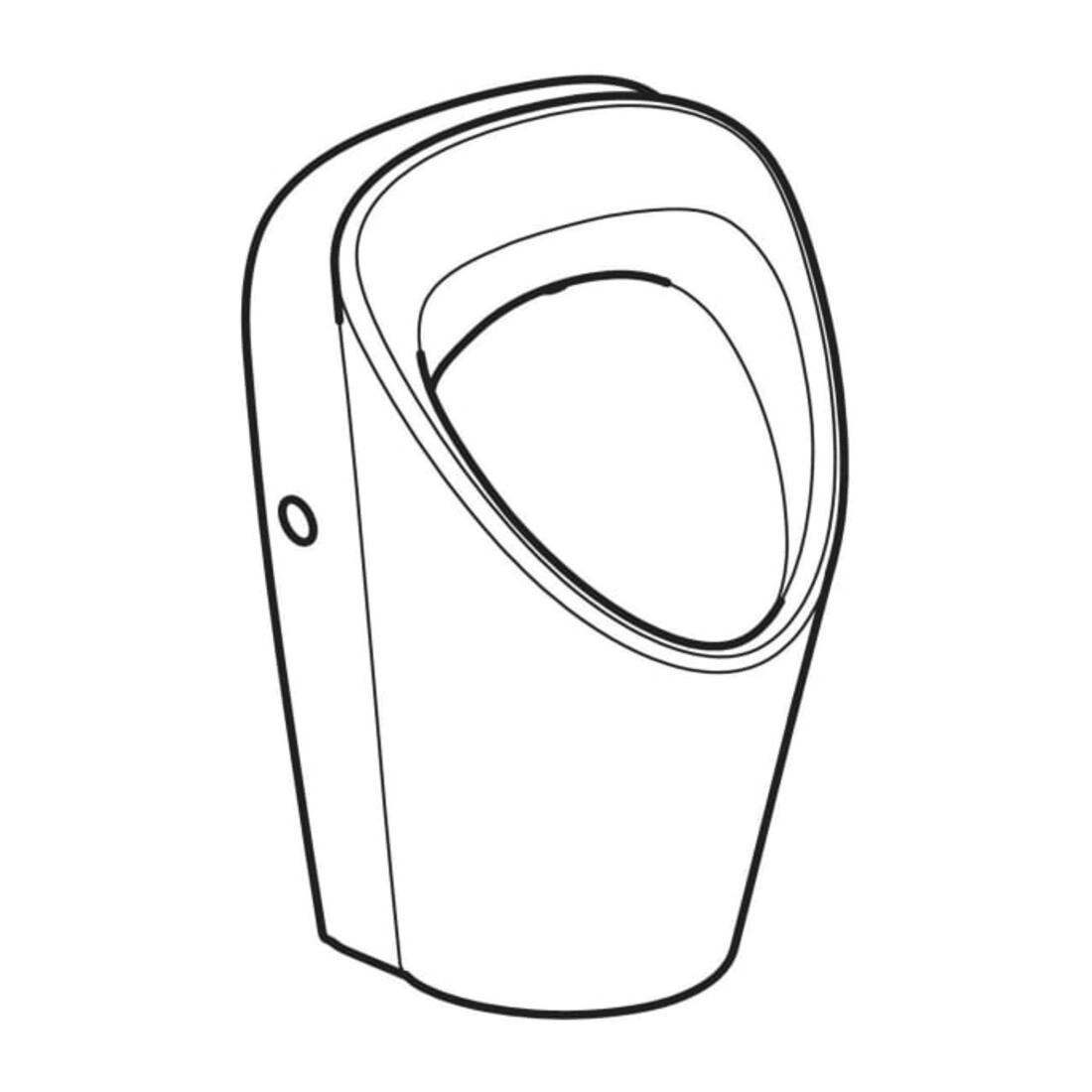Geberit Urinal Renova S Abg. hi. oder unten, Zulauf hinten, weiß