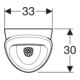 Geberit Urinal Renova S Abg. hi. oder unten, Zulauf hinten, weiß