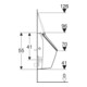 Geberit Urinal Renova S m De., Ab. hi o u, Zul. hi., we. K-Tect