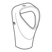 Geberit Urinal Renova we., trigonal, Zul. v ob, Abg. n hinten-2