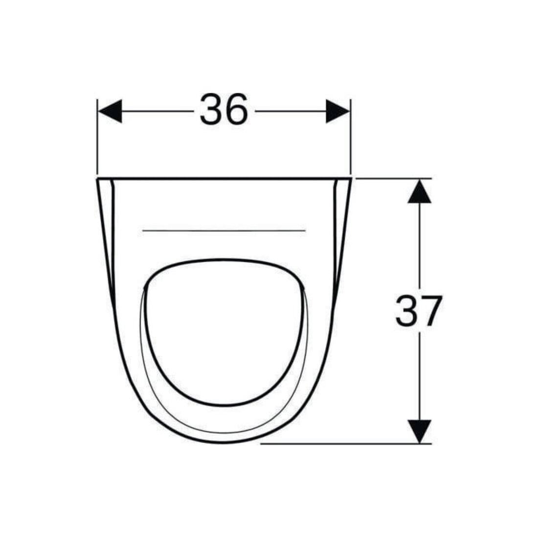 Geberit Urinal Renova Zul./Abg. hi., ohne Zielmarkierung, weiß