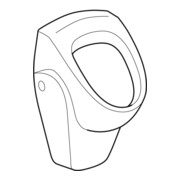 Geberit Urinal Renova Zul./Abg. hi., ohne Zielmarkierung, weiß-5