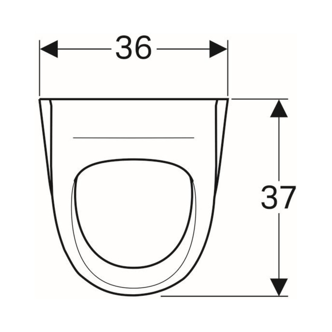 Geberit Urinal Renova Zul./Abg. hi., ohne Zielmarkierung, weiß