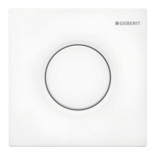 Geberit Urinal-Steuerung Typ 01 pneumatisch, Round, weiß-alpin