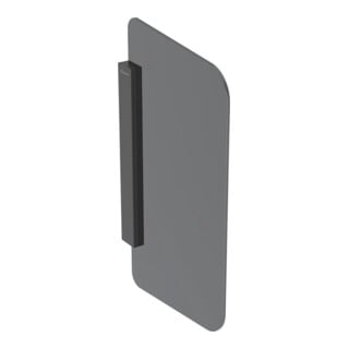 Geberit Urinal-Trennwand anthrazit, 75,4x4x43,2cm