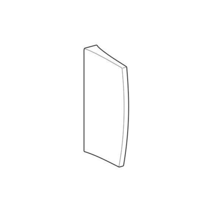 Geberit Urinal-Trennwand weiß, 10x70x40cm, mit Befestigung