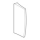 Geberit Urinal-Trennwand weiß, 10x70x40cm, mit Befestigung-5