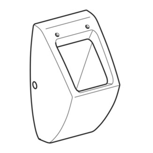 Geberit Urinoir Pareo blanc, pour couvercle, arrivée/évacuation arrière