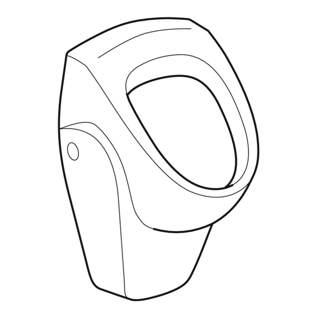 Geberit Urinoir Renova Entrée/Sortie haute, sans repère, blanc