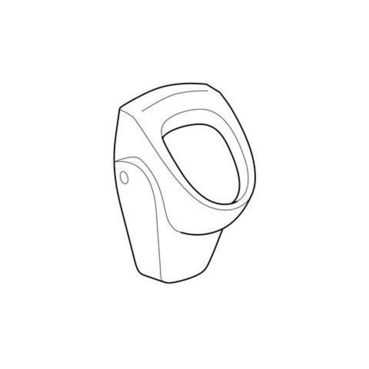 Geberit Urinoir Renova Entrée/Sortie haute, sans repère, blanc